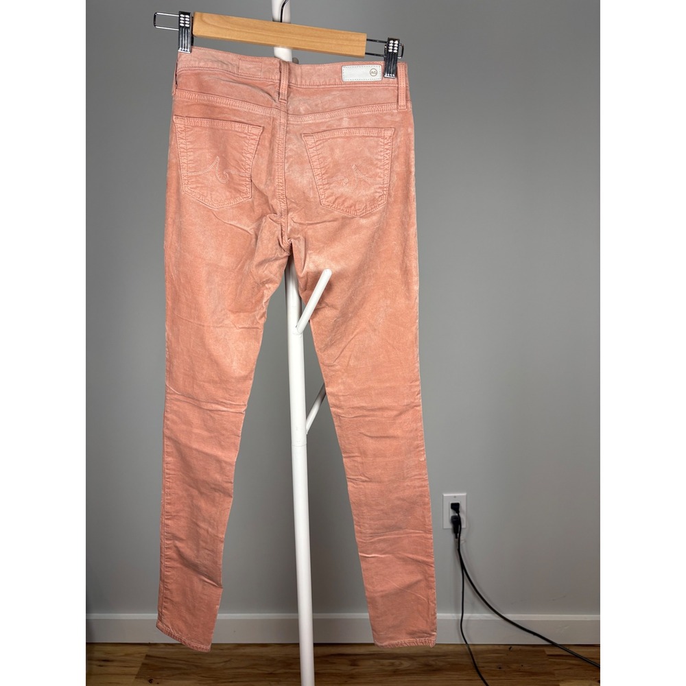 AG Adriano Goldschmied The Legging Super Skinny Corduroy Pants Rose Pink 25R - Picture 3 of 7